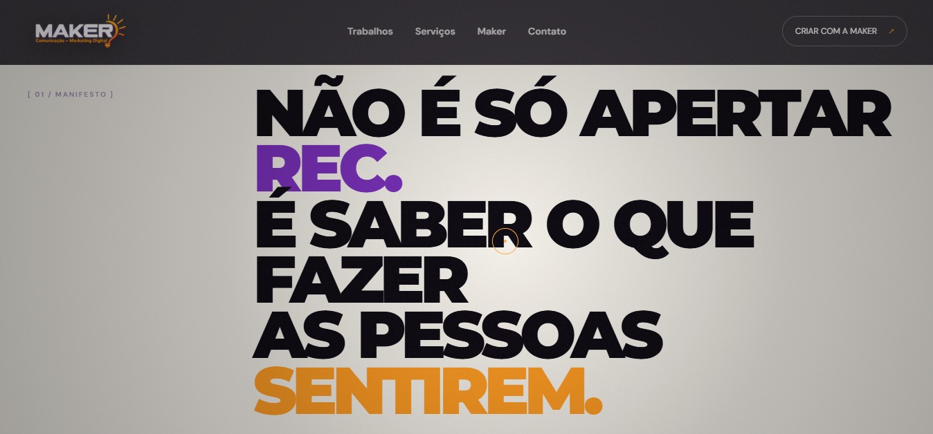 Tela principal MAKER®