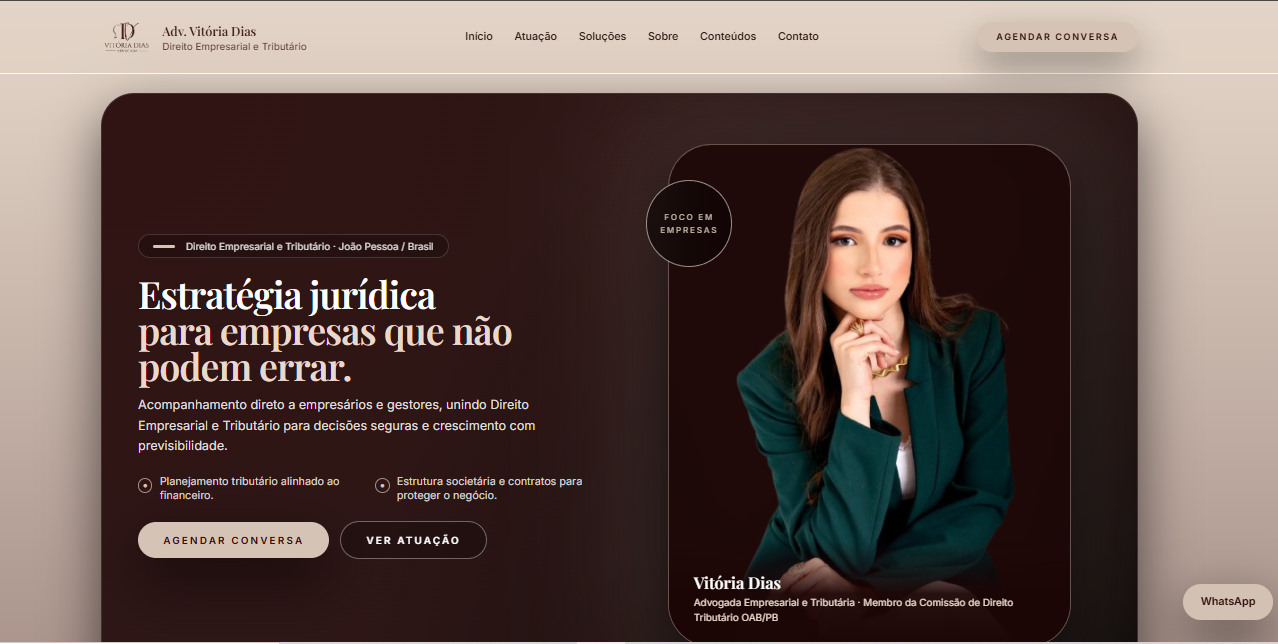 Projeto: Advogada Vitoria Dias