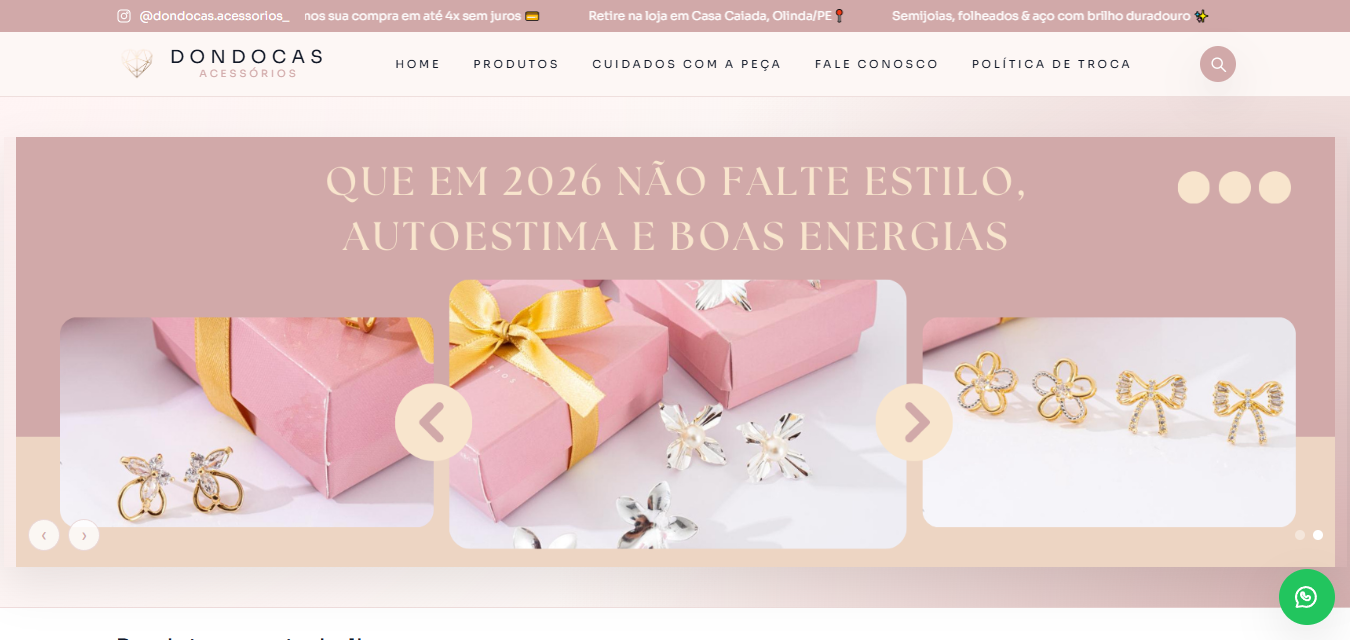 Projeto: Dondocas Acessórios